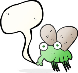 speech bubble cartoon fly