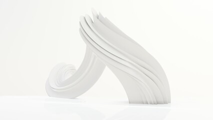 3D Render Of An Abstract Shape Design