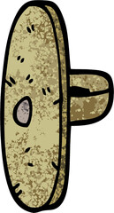 grunge textured illustration cartoon medieval shield