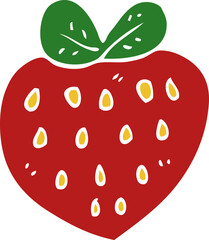 cartoon doodle strawberry fr