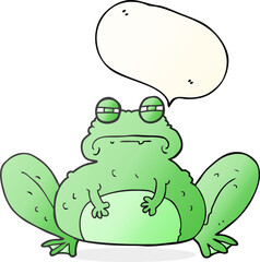 speech bubble cartoon frog