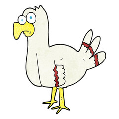 textured cartoon bird