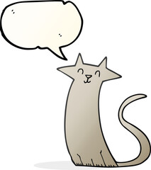 speech bubble cartoon cat