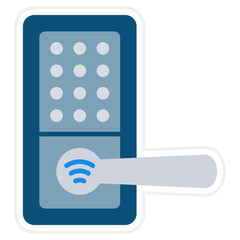 Smart Lock Sticker Icon