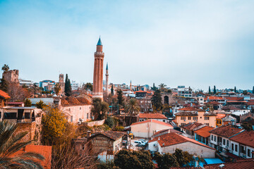 Naklejka premium Old town (Kaleici) in Antalya, Turkey