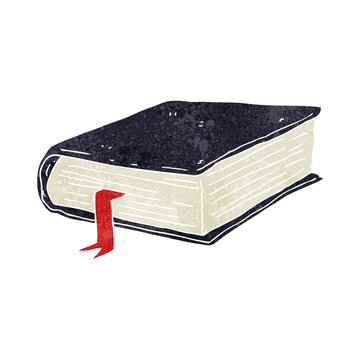 retro cartoon thick book
