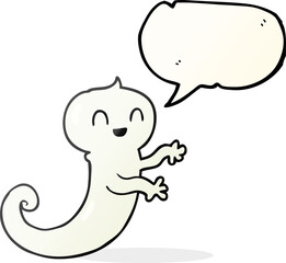 speech bubble cartoon ghost