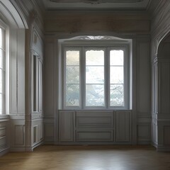 Fototapeta premium room with windows