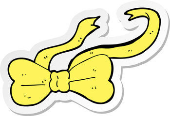 sticker of a cartoon bow tie