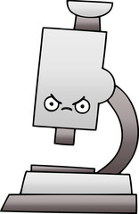 gradient shaded cartoon microscope