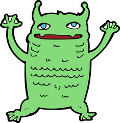 cartoon little monster