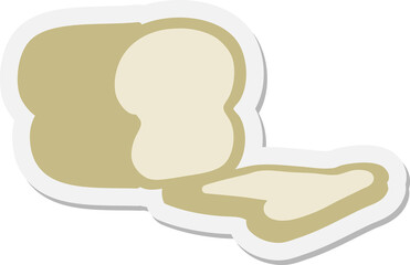 sliced loaf of bread sticker