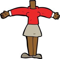 cartoon female body (add photos or mix and match cartoons)