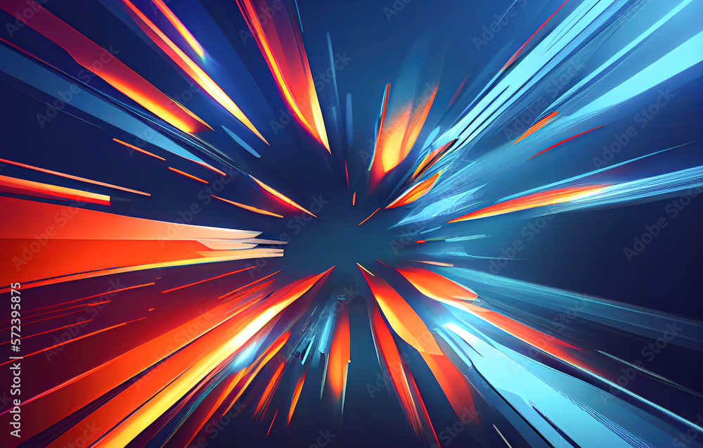 Poster dynamic abstract background. motion animation. generative ai