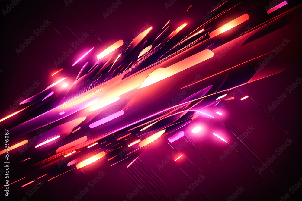 Poster dynamic abstract background. motion animation. generative ai