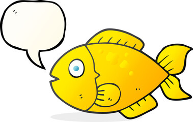 speech bubble cartoon fish