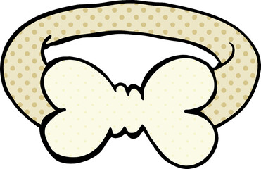 cartoon doodle bow tie