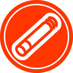 lit cigarette circular icon