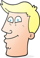 cartoon male face