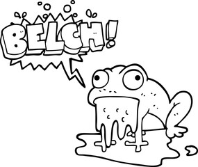speech bubble cartoon gross little frog