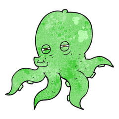 textured cartoon octopus