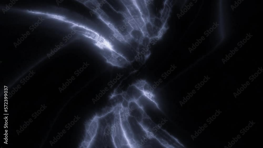 Poster cosmic abstract vortex moving with plasma light. motion. luminous stream of light lines in black hol