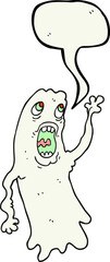 speech bubble cartoon ghost