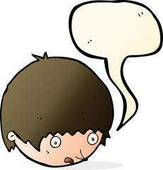 cartoon shocked face with speech bubble