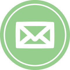 envelope letter circular icon