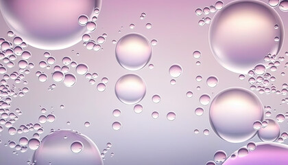bubbles, generative ai illustration with copy space