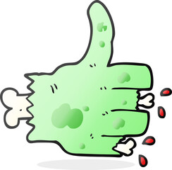 cartoon zombie hand