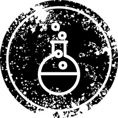 science experiment distressed icon