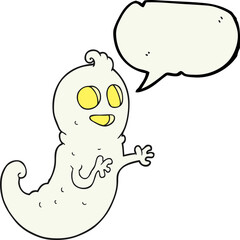 speech bubble cartoon ghost