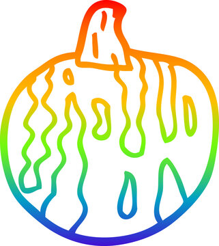recommend clip art: rainbow gradient line drawing cartoon melon