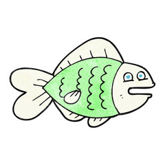 textured cartoon funny fish