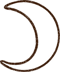 Moon Charcoal Drawing