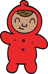 Obraz premium cartoon doodle human baby