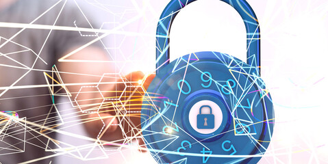 Information technology protected with firewall, secure access and encryption against cyber