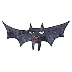 textured cartoon halloween bat