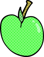 cartoon doodle apple