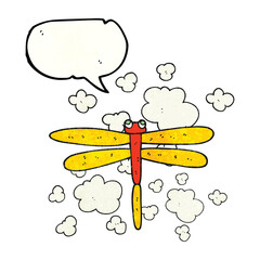 speech bubble textured cartoon bug