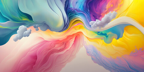 4K ABSTRACT WALLPAPER WITH SOFT COLORS
