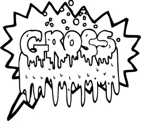 speech bubble cartoon gross symbol