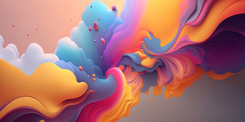 Amazing abstract wallpaper with soft pastel colors, 4k wallpaper, modern background.