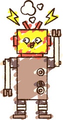Robot Chalk Drawing