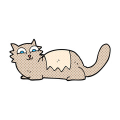 comic book style cartoon cat