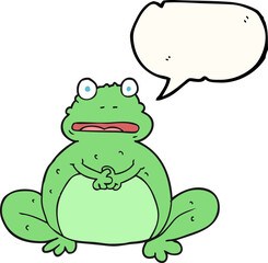 speech bubble cartoon frog