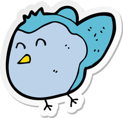 sticker of a cartoon bird