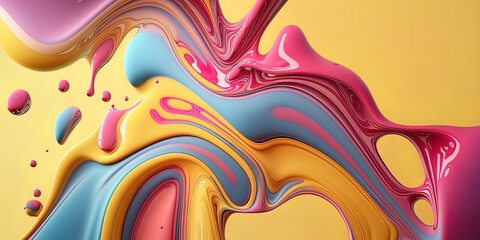 Abstract twirling pastell colors as background wallpaper