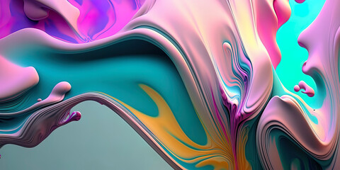 Abstract twirling pastell colors as background wallpaper